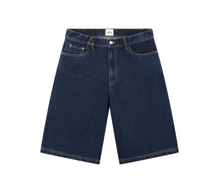 BELT DETAIL SHORTS DARK WASH