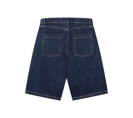 BELT DETAIL SHORTS DARK WASH