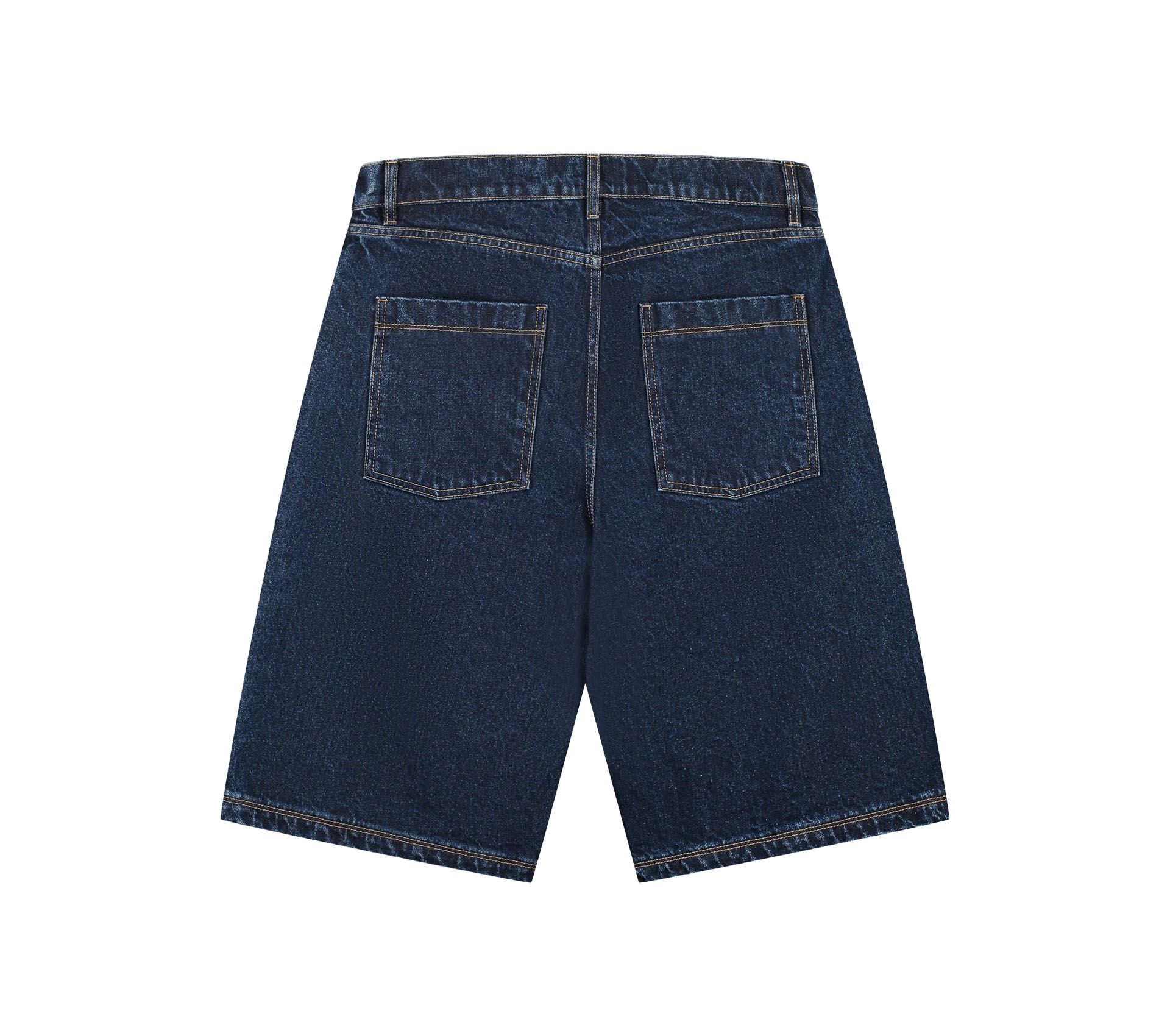 Image #1 of BELT DETAIL SHORTS DARK WASH