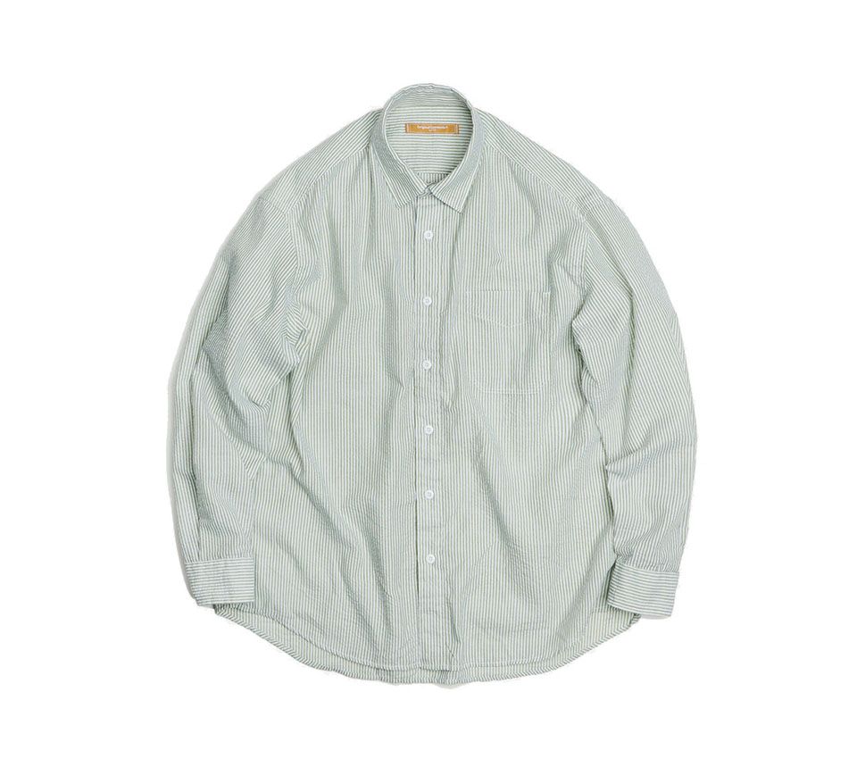 OG STRIPE SEERSUCKER SHIRT GREEN