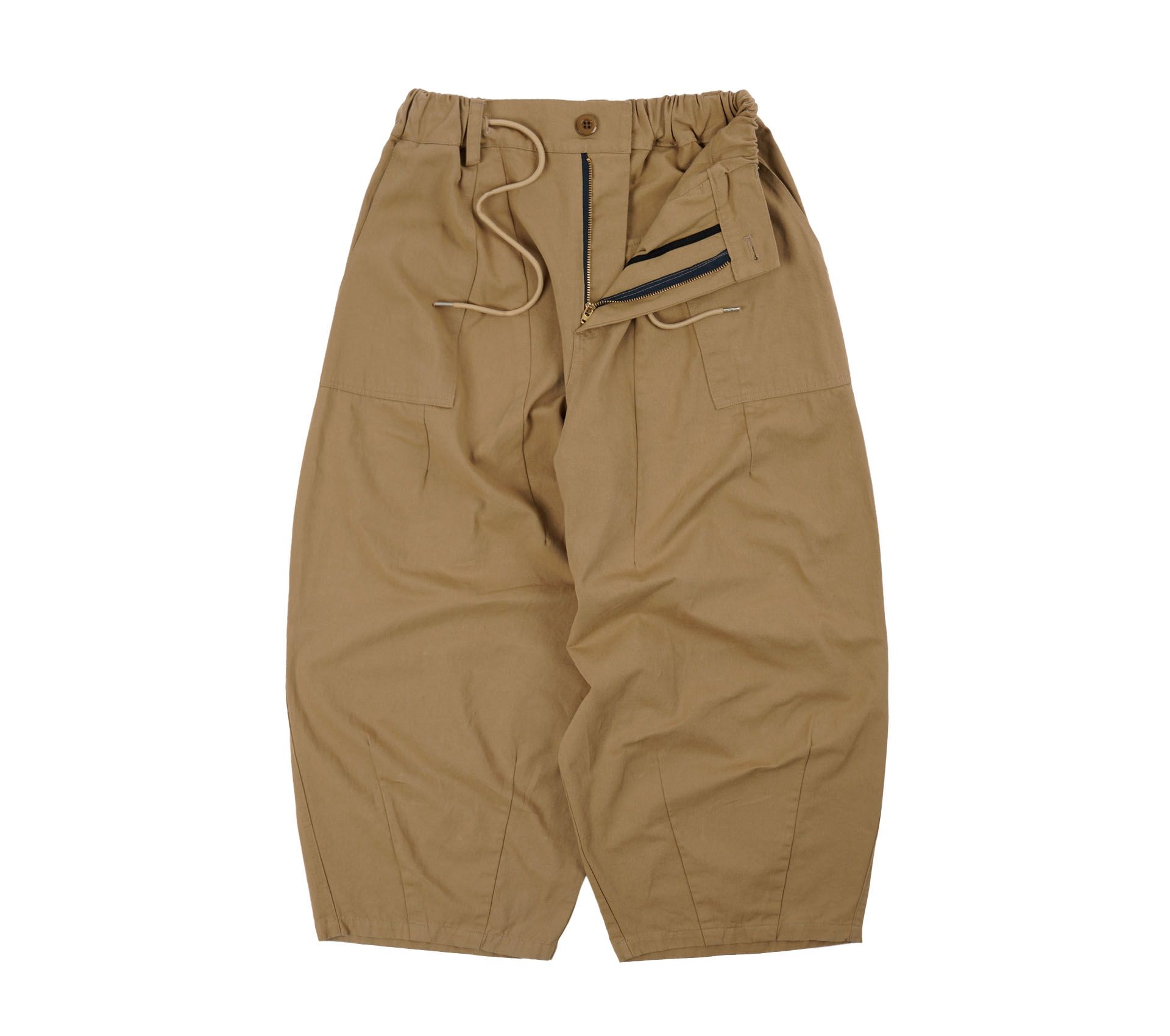 TWILL BALLOON PANTS BEIGE