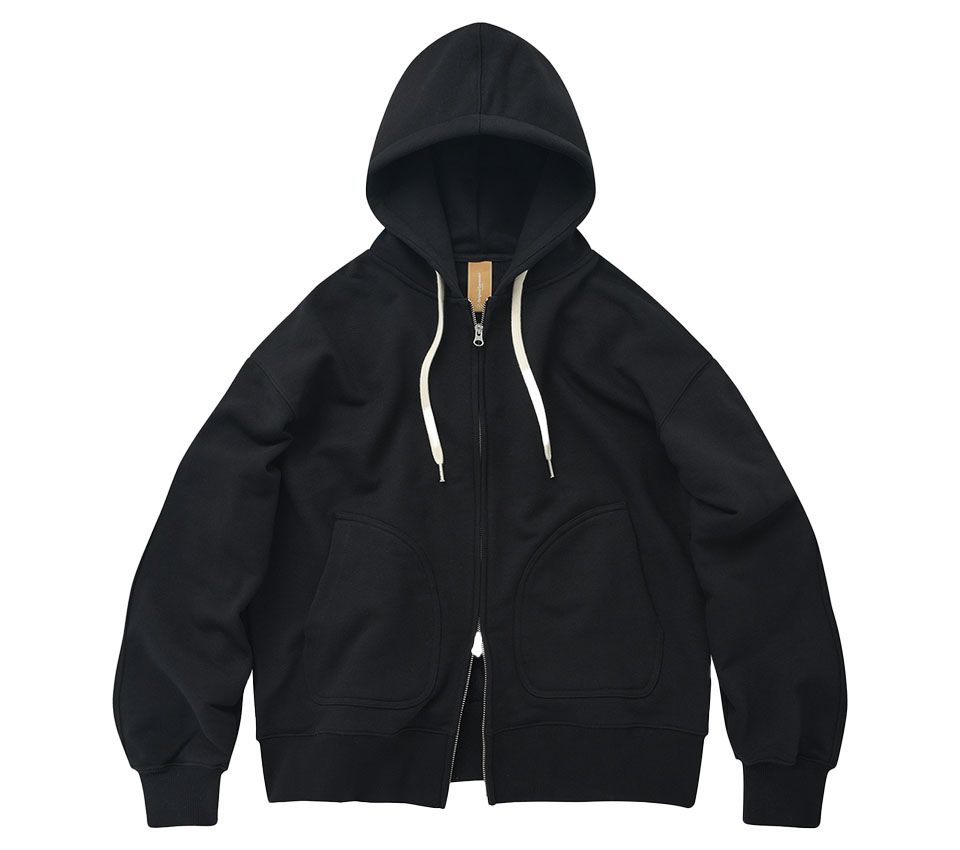 OG HEAVYWEIGHT HOOD ZIPUP PARKA BLACK