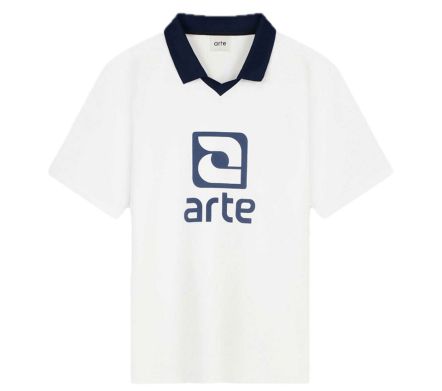 LOGO COLLAR T-SHIRT WHITE NAVY