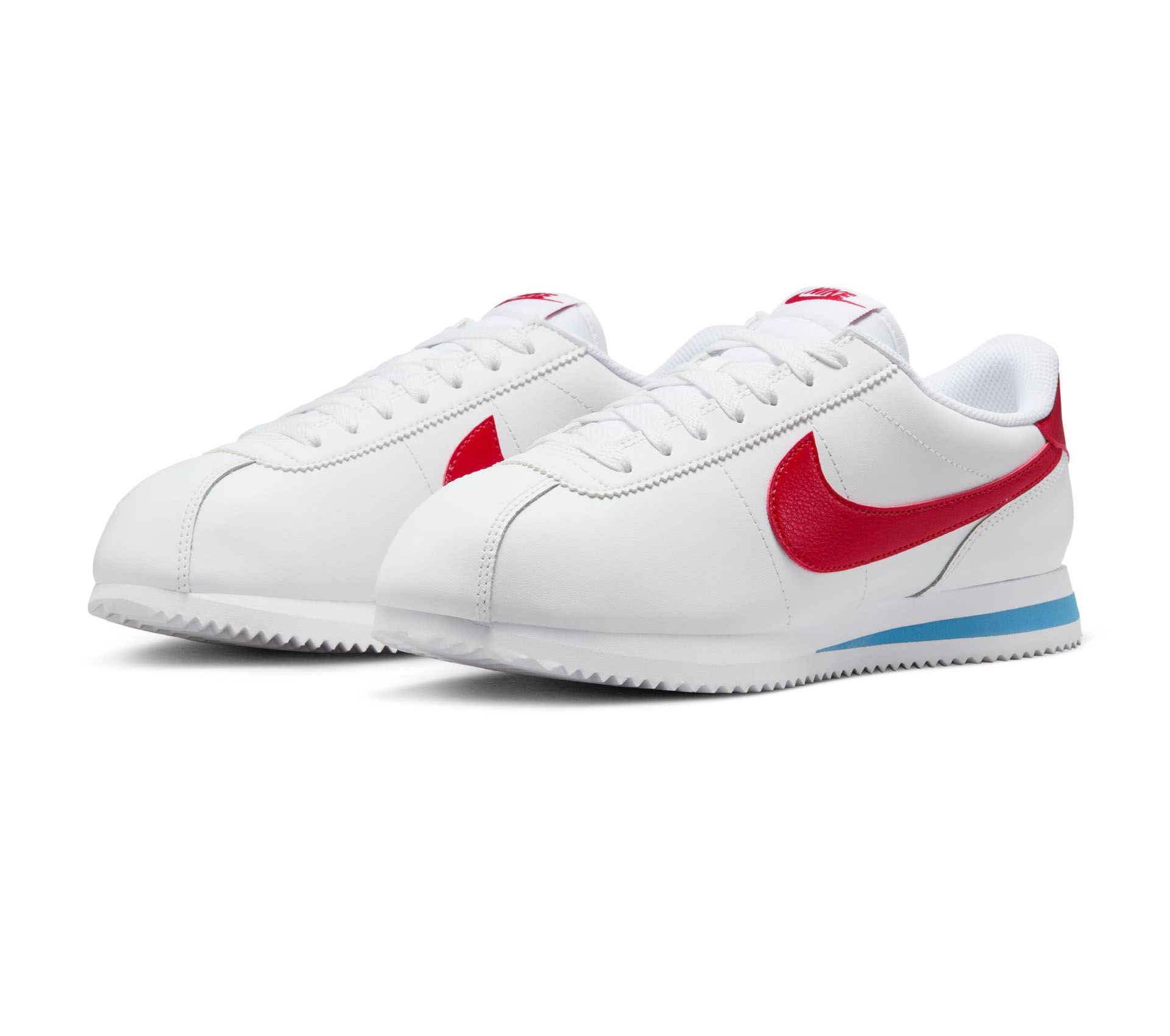 WMNS CORTEZ WHITE VARSITY RED BLUE FORREST GUMP