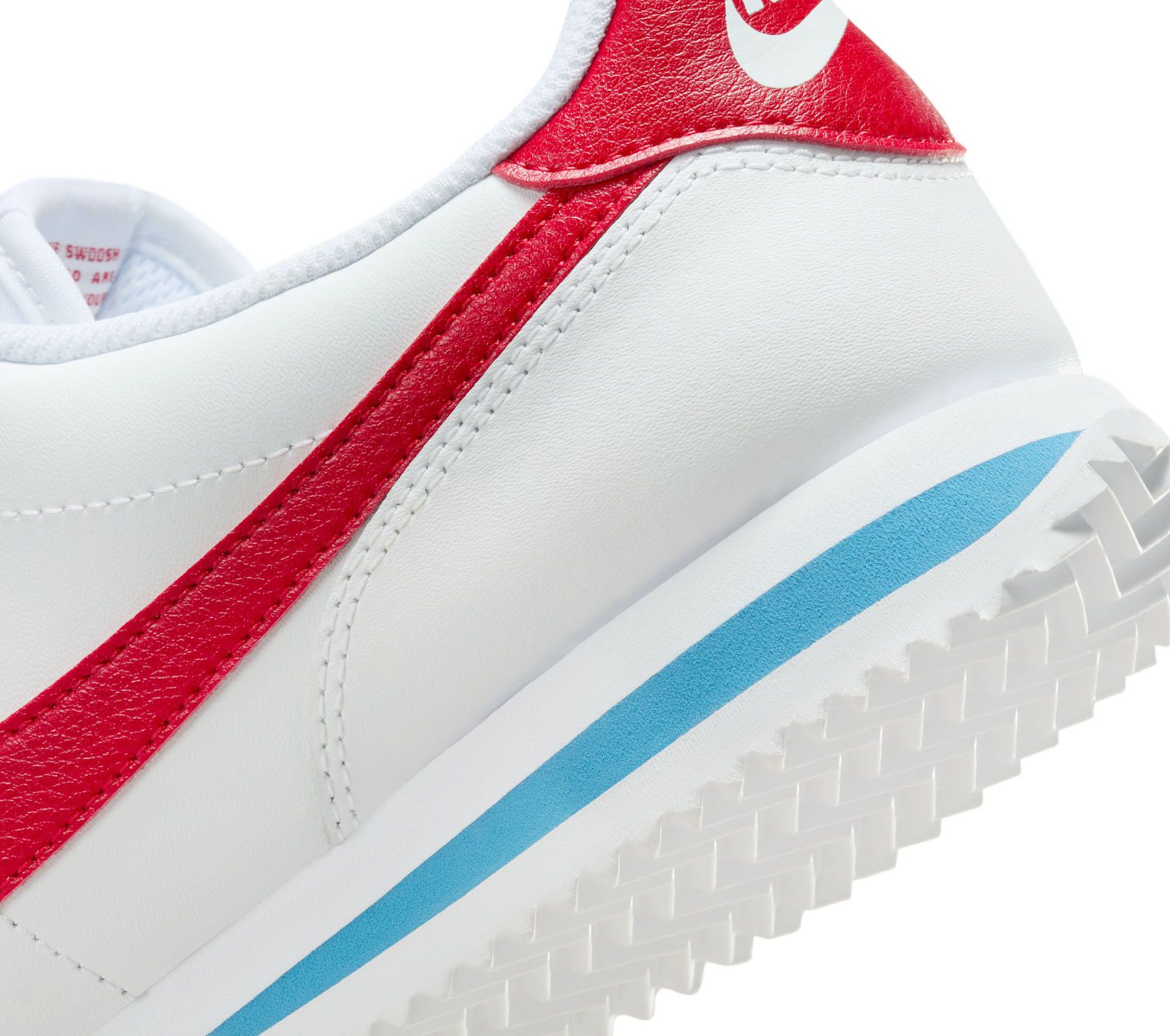 Image #7 of WMNS CORTEZ WHITE VARSITY RED BLUE FORREST GUMP